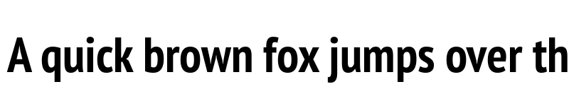 Preview of PT Sans Pro Narrow Bold font
