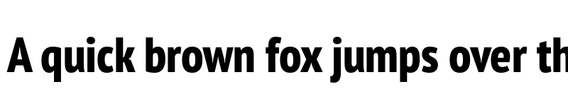 Preview of PT Sans Pro Narrow Extra Bold font