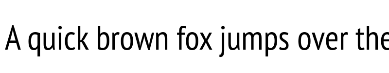 Preview of PT Sans Pro Narrow Regular font