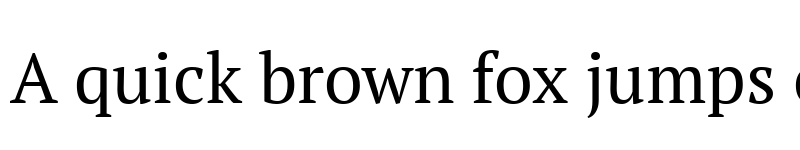 Preview of PT Serif Regular font