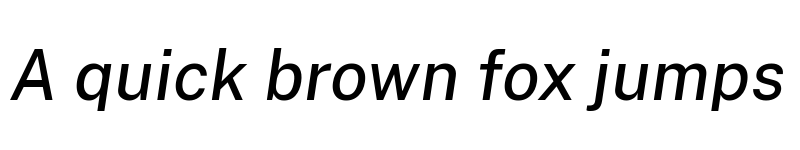 Preview of Public Sans Medium Italic font