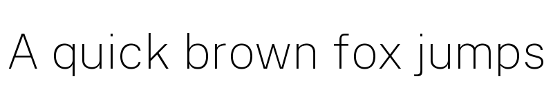 Preview of Public Sans Thin font