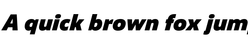 Preview of Puffin Black Italic font