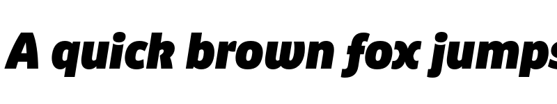 Preview of Puffin Display Black Italic font