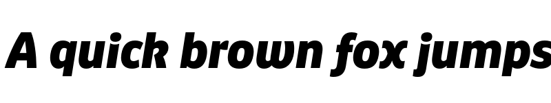 Preview of Puffin Display ExtraBold Italic font