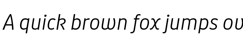Preview of Puffin Display Light Italic font