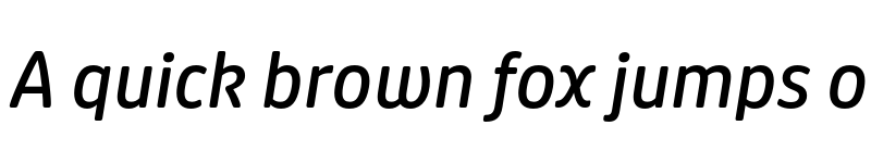 Preview of Puffin Display Soft Medium Italic font