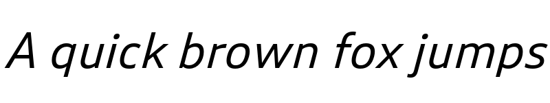 Preview of Puffin Italic font