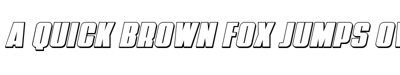 Preview of Punch 3D Italic Regular font