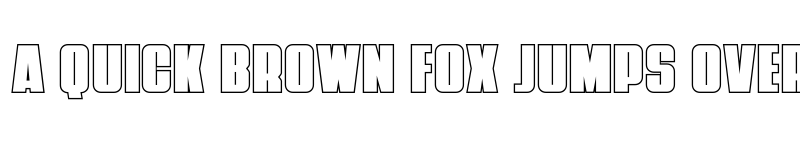 Preview of Punch Outline Regular font