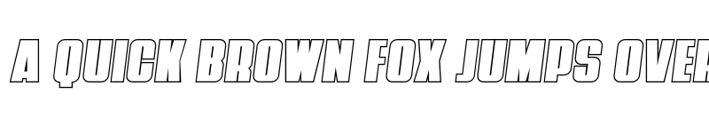 Preview of Punch Outline Semi-Italic Regular font