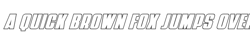 Preview of Punch Outline Super-Italic Regular font