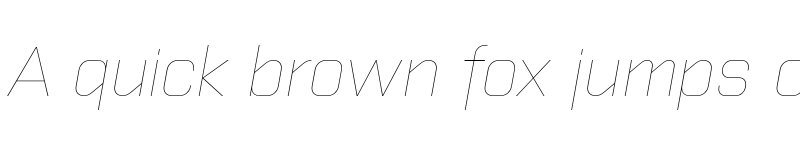 Preview of Purista Thin Italic font