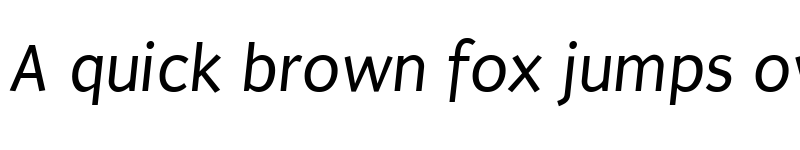 Preview of Puritan Italic font