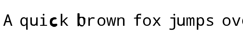 Preview of PVCL Regular font