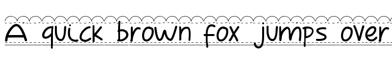 Preview of PWBroderie Medium font