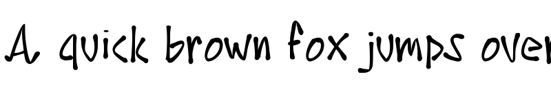 Preview of PWCartoonMarker Medium font