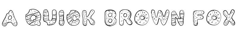 Preview of PWYummyDonuts Medium font