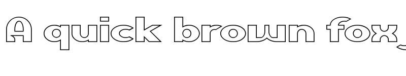 Preview of QANDIA Outline font