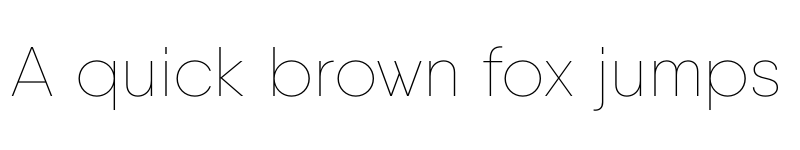 Preview of Qanelas Thin font