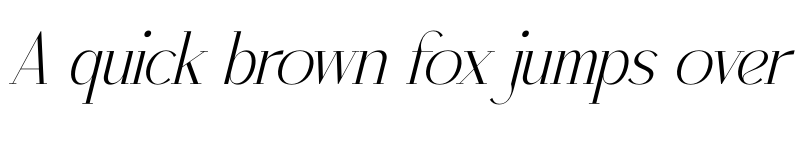 Preview of Qenliago Italic font