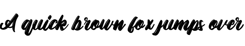 Preview of Qickie Regular font