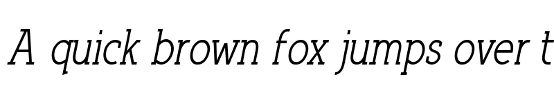 Preview of Qlarendon Condensed Italic font