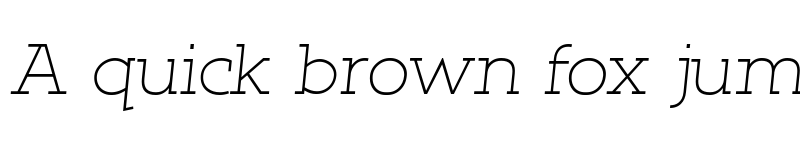 Preview of Qlarendon Light Italic font