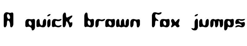 Preview of Qlumpy BRK Regular font