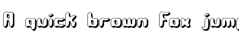 Preview of Qlumpy Shadow BRK Regular font