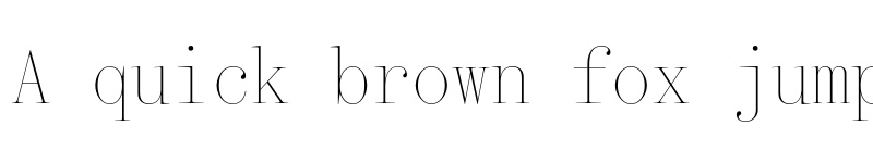 Preview of Qommodore ExtraLight font