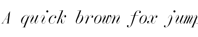 Preview of Qommodore Italic font