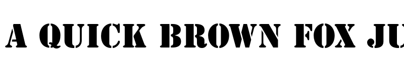 Preview of QTMilitary Medium font