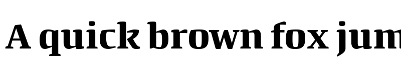 Preview of Quador Display Bold font