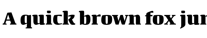 Preview of Quador Display ExtraBold font