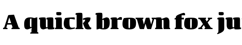 Preview of Quador Display UltraBold font