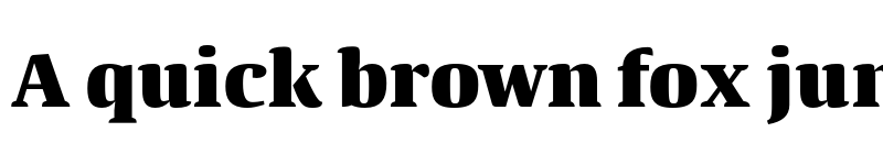 Preview of Quador ExtraBold font