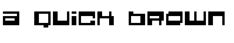 Preview of Quadrron Regular font