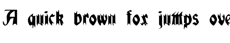 Preview of QuaelGothic Regular font