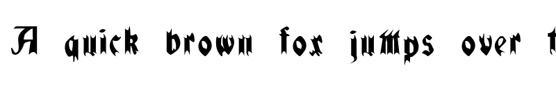 Preview of QuaelGothicCondensed Regular font