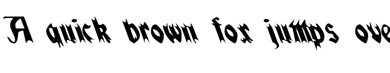 Preview of QuaelGothicLefty Regular font