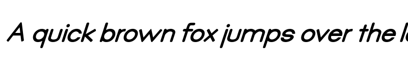 Preview of Qualio bold italic Regular font