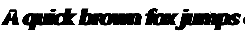 Preview of quardratic Black Italic font