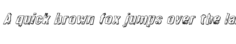 Preview of Quarrystone 3D Italic Italic font