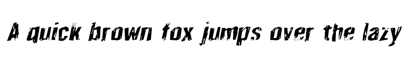 Preview of Quarrystone Rotalic Italic font