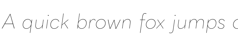 Preview of Quasimoda HairLineItalic font