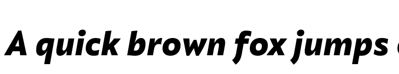 Preview of Quat BlackItalic font