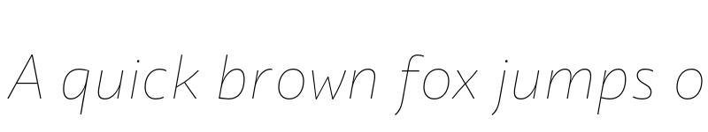 Preview of Quat HairlineItalic font