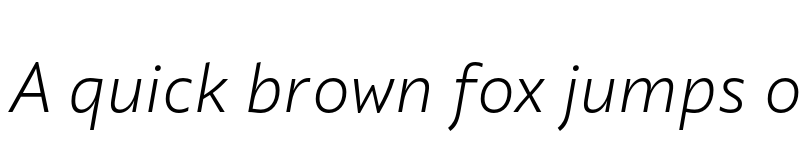Preview of Quat NormalItalic font