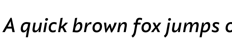 Preview of Quat SemiBoldItalic font